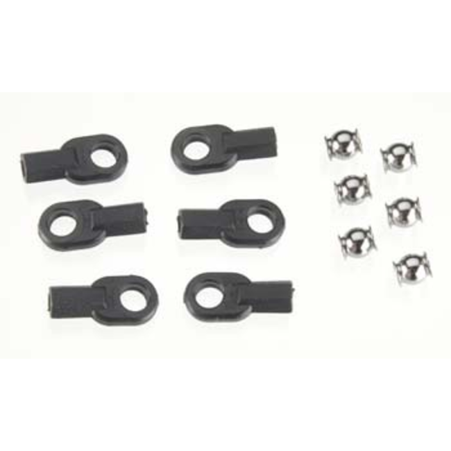 TRAXXAS ROD ENDS (LONG) (6) HOLLOW BALL CONNECTORS (6)