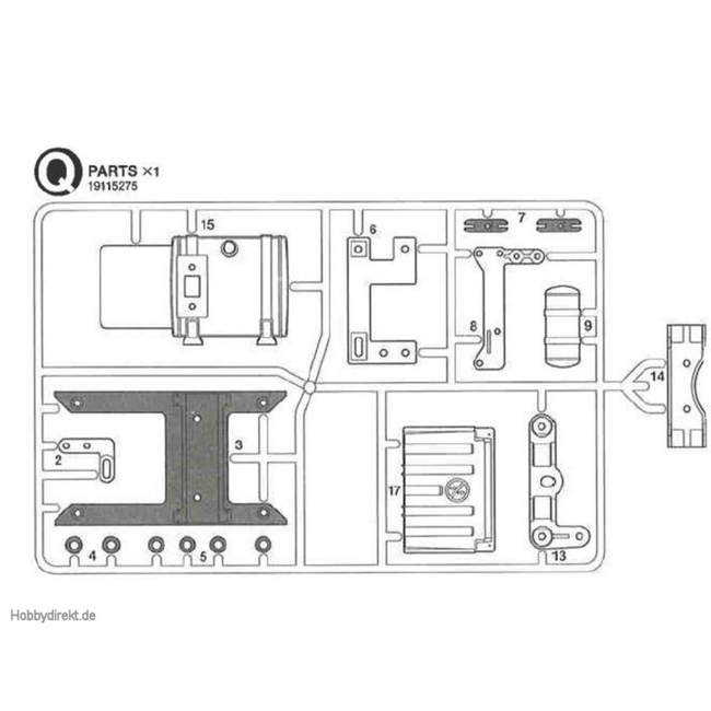 TAMIYA Q PARTS BAG FOR R/C TRACTOR TRUCKS  56325