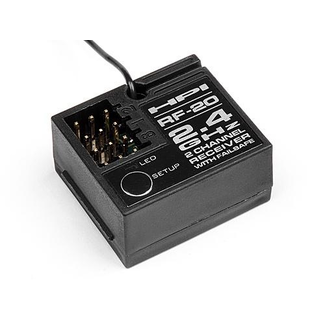 HPI HPI RF-20 RECEIVER ( 2.4GHZ / 2CH ) only works wih hpi tf20 transmitter
