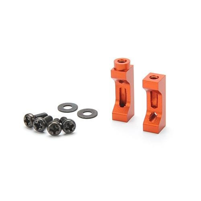 HPI ALUMINIUM SERVO MOTOR MOUNT SET (ORANGE) FOR FORMULA TEN CAR 102910