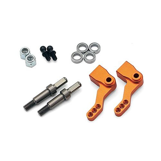 HPI HPI ALUMINIUM STEERING KNUCKLE SET (FOAM TIRE/ORANGE) FOR FORMULA TEN  103023