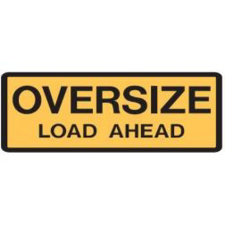 WHITE FANG WFE 1/14 OVERSIZE LOAD AHEAD 8.5CM X 4.5CM