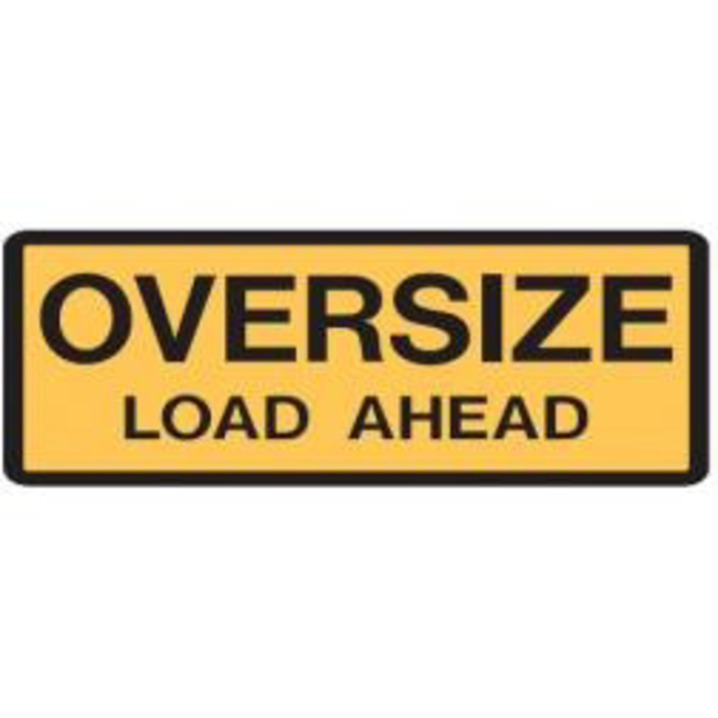 WFE 1/14 OVERSIZE LOAD AHEAD 8.5CM X 4.5CM