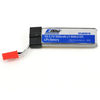 EFLITE E-FLITE 1S 3.7V 500 MAH LITHIUM POLYMER BATTER LIPO