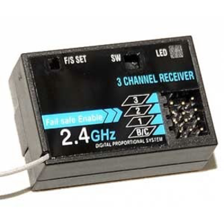 RC4WD RC4WD 2.4GHZ 3 CHANNEL BLUE RECIVER