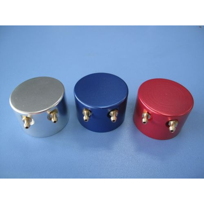 HY ALUMINIUM FUEL CAN CAP D44 √ó H30mm SUITS MOST BOTTLES  INCLUDES SILICONE FUEL LINE & FILTER ( OLD CODE HY051901 )