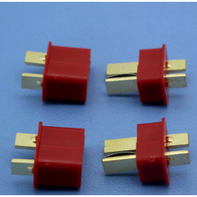 HY T PLUG WITH END GRIP U/GOLD PL M & F ( 4 PAIRS ) (OLD CODE HY21505 )