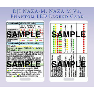 ACE RADIO CONTROLLED MODELS QUICK REFERENCE CARD  2 SIDED PLASTIC  TO SUIT DJI NAZA's QUICK REFERENCE CARD  2 SIDED CLIPS ONTO A LANYARD TO QUICKLY REFERENCE THE STATUS & SETUP LIGHT FLASHES  ON THE DJI NAZA-M NAZA-M LITE  NAZA V2 & PHANTOM SERIES MULTIROTORS