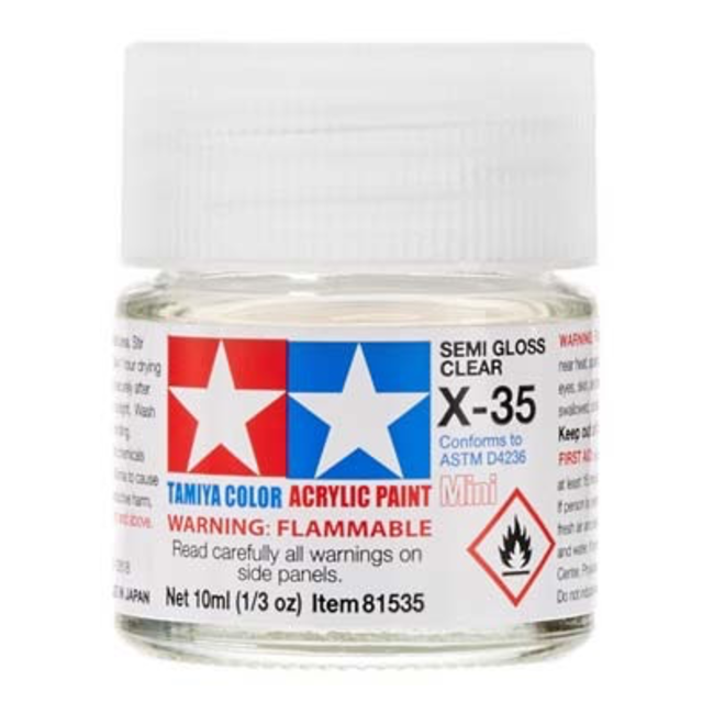 TAMIYA X-35 SEMI GLOSS CLEAR 10ml