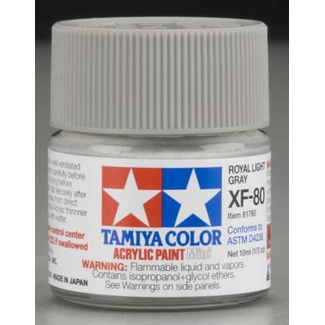 TAMIYA TAMIYA 10ML XF-80 ROYAL LIGHT GRAY