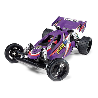 TAMIYA TAMIYA SUPER FIGHTER GR VIOLET RACER 1/10 XB  *** COMEs WITH  RADIO SPEED CONTROLLER  requires BATTERY OR CHARGER ) ***