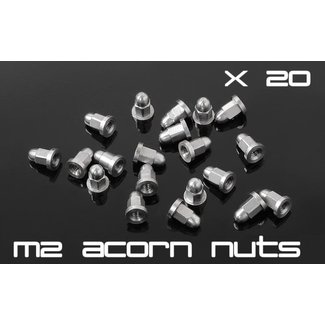 RC4WD M2 Flanged Acorn Nuts ( natural ) 20 PK