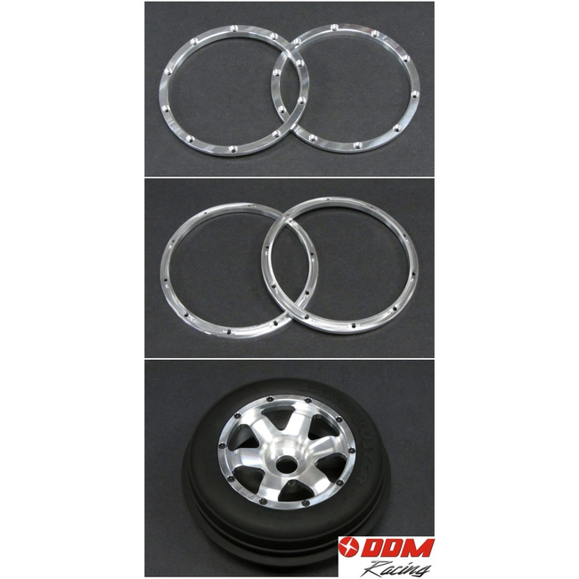 DDM ALUMINIUM OUTER BEADLOCKS FOR HPI BAJA FRONT ONLY