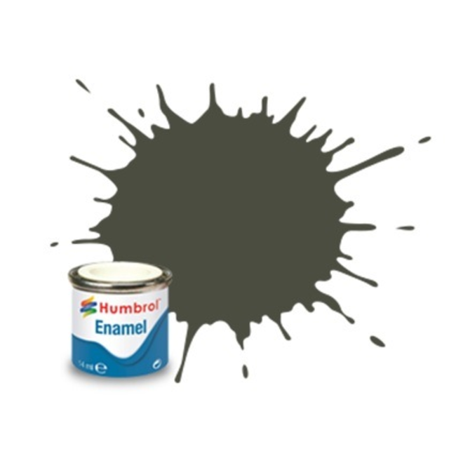 #253 HUMBROL ENAMEL 14ML DUNKEL GRUN # 253