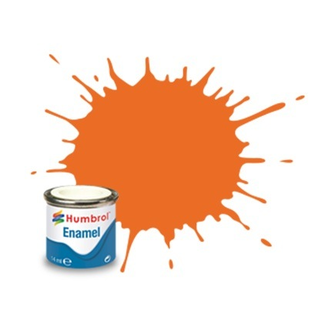 HUMBROL #46 HUMBROL ENAMEL 14ML MATT ORANGE # 46