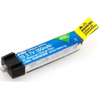 EFLITE EFLITE 1S 3.7V 150MAH 45C LIPO EFLB1501S45
