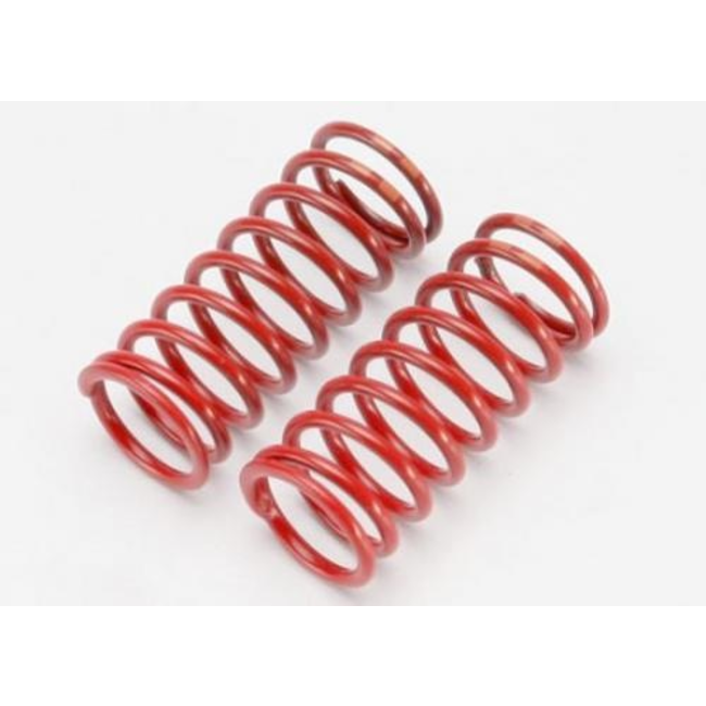 TRAXXAS SPRING SHOCK RED GTR 5.4 RATE DOUBLE ORANGE STRIPE 1 PAIR