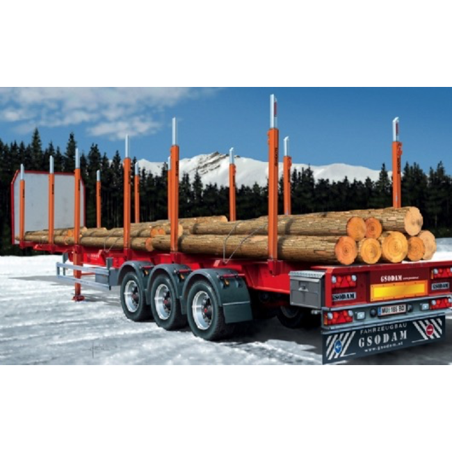 ITALERI TIMBER TRAILER 1/24 PLASTIC KIT 3868