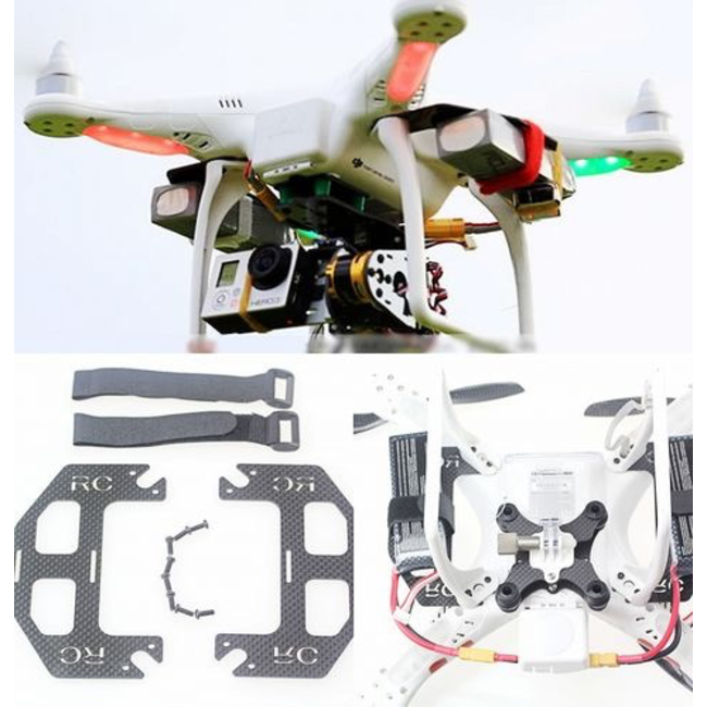 DJI PHANTOM DUAL BATTERY TRAY ADAPTER ( REQUIRES PARALELL LEAD USE ACE 10221 )