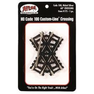 ATLAS ATLAS Code 100 60 Degree Crossing CL Nickel Silver HO