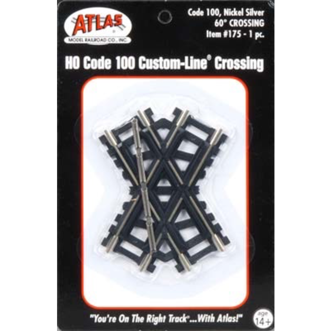 ATLAS Code 100 60 Degree Crossing CL BRASS HO