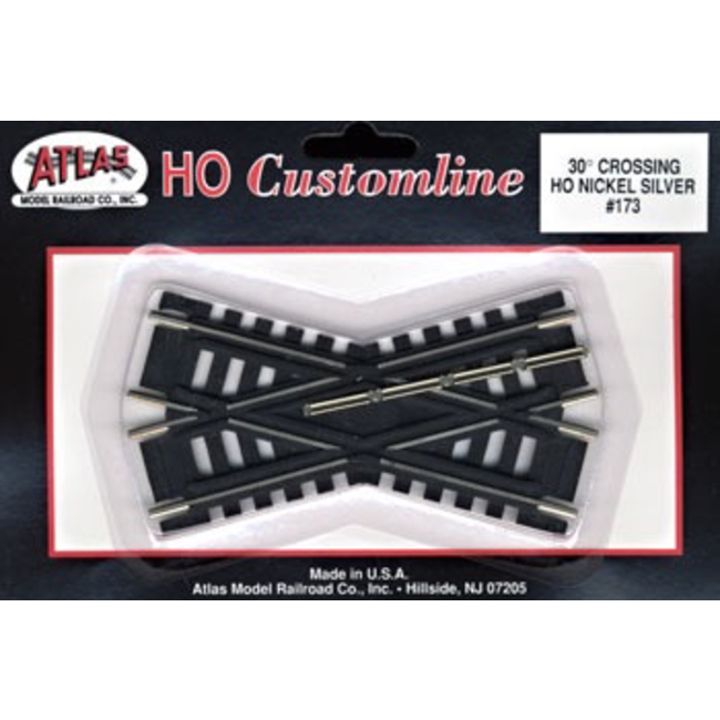 ATLAS Code 100 30 Degree Crossing CL BRASS HO