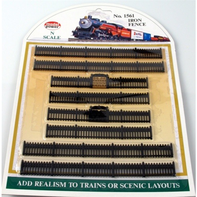 MODEL POWER N SCALE IRON FENCE 1561