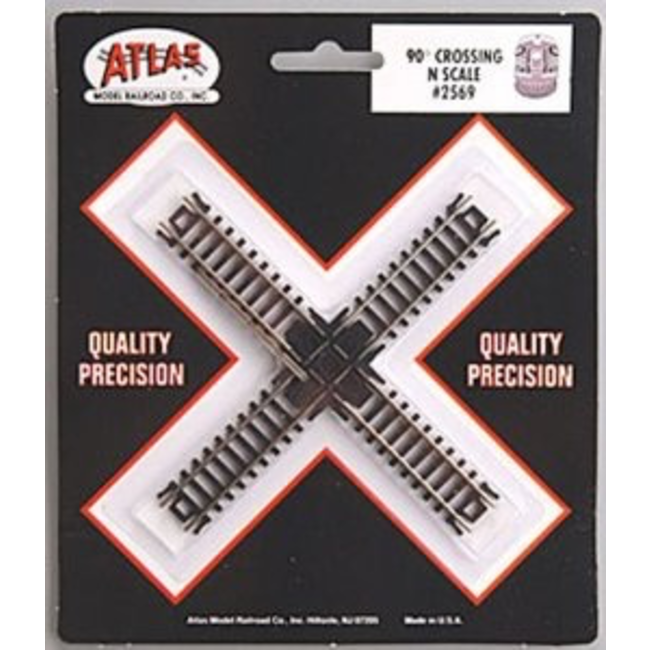 ATLAS N SCALE 90 DEGREE CROSSING #2569
