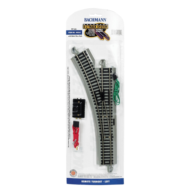 BACHMANN  EZ TRACK REMOTE TURNOUT LEFT HO SCALE