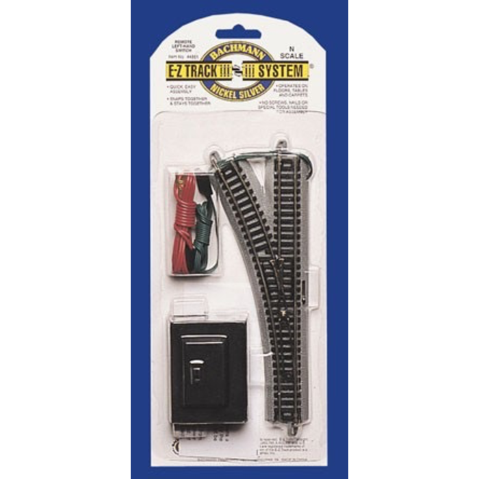 BACHMANN BACHMANN EZ TRACK REMOTE TURNOUT LEFT N SCALE www