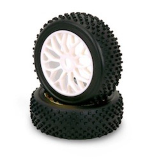 IMEX IMEX 1/8 BUGGY PRE MOUNT RIM TIRE SET