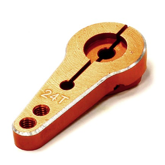 INTEGY INTEGY Billet Machined Single Sided Servo Horn 24T for Hitec Servo (r=20, 24mm Holes)
