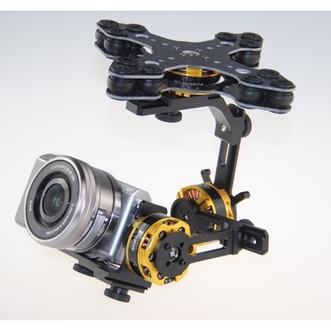 COMPLETE 3 AXIS GIMBAL 41-08 130T FOR CAMERA 1600G-2000G (NEX6, NEX7 Size)