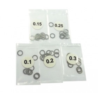 INTEGY 3 RACING  Stainless Steel 5mm Shim Spacer 0.1/0.2/0.3mm Thickness 10ea. Zero S, XI 3RAC-SW05