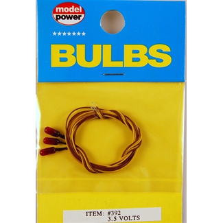MODEL POWER MODEL POWER RED 3.5V BULBS 3PCS