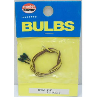 MODEL POWER MODEL POWER GREEN 3.5V BULBS 3PCS
