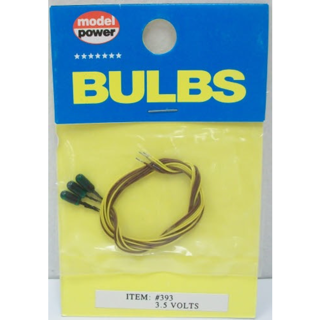 MODEL POWER GREEN 3.5V BULBS 3PCS