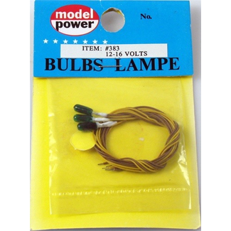 MODEL POWER MODEL POWER GREEN 12-16V BULBS 3PCS