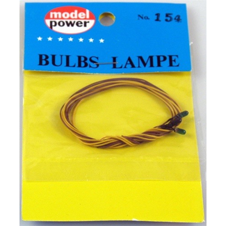 MODEL POWER MODEL POWER GREEN 1.5V BULBS 3PCS