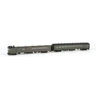 BACHMANN BACHMANN N EMC GAS ELECTRIC DOODLEBUG LOCOMOTIVE WITH TRAILER COACH DCC MARYLAND AND PENNSYLVANIA 62 N SCALE