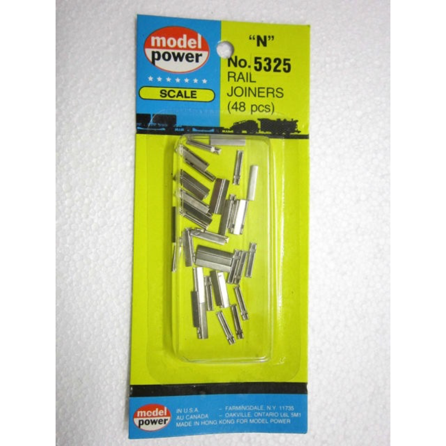 MODEL POWER RAIL JOINERS N SCALE 48PCS