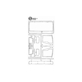TAMIYA TAMIYA S PARTS WINDOWS FOR 56325 MAN TGX 18.540