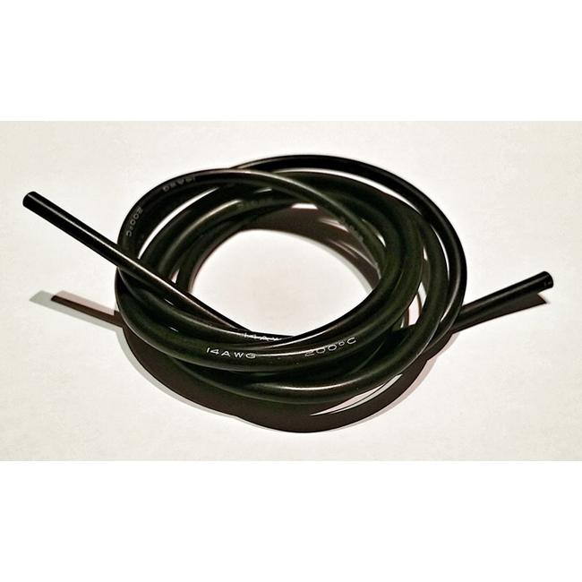 ACE 14AWG SILICONE WIRE BLACK 1MT