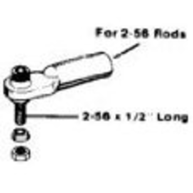DUBRO 2-56 SWIVEL BALL LINK 12PK