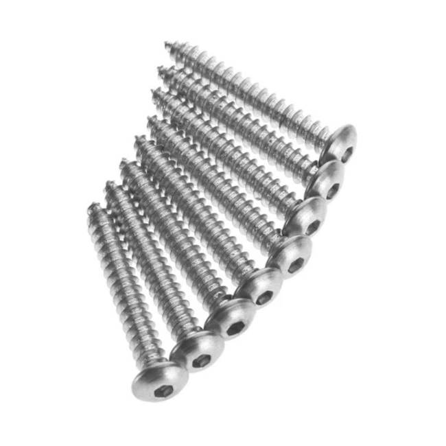 Great Planes GPMQ3126 Button Head Sheet Metal Screws 4x3/4 (8)