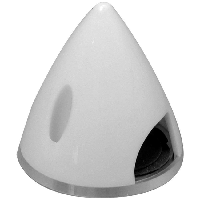 Great Planes GPMQ4755 Spinner 1-3/4" Nylon Aluminium Back  White