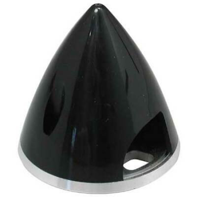 Great Planes GPMQ4757 Spinner 1-3/4" Nylon Aluminium Back Black