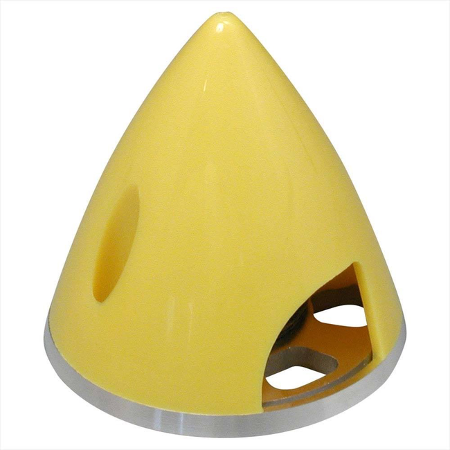 Great Planes GPMQ4758 Spinner 1-3/4 Nylon Aluminium Back Yellow