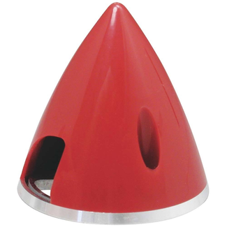 GREAT PLANES Great Planes GPMQ4761 Spinner 2" Nylon Aluminium Back Red