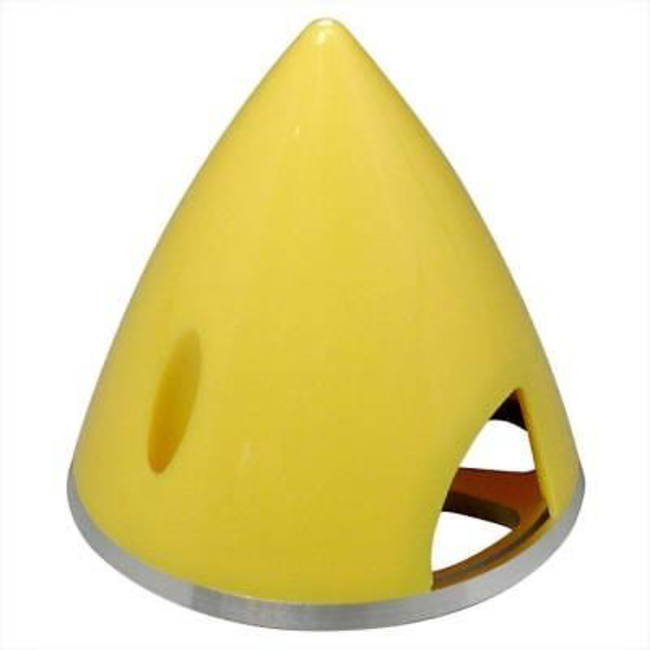 Great Planes GPMQ4768 Spinner 2-1/4 Nylon Aluminium Back Yellow